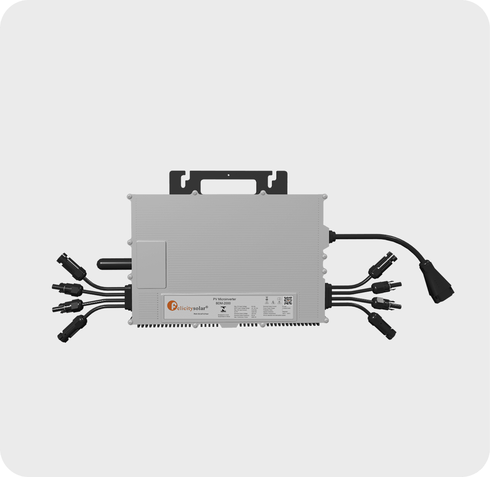 a solar powered object on a gray background