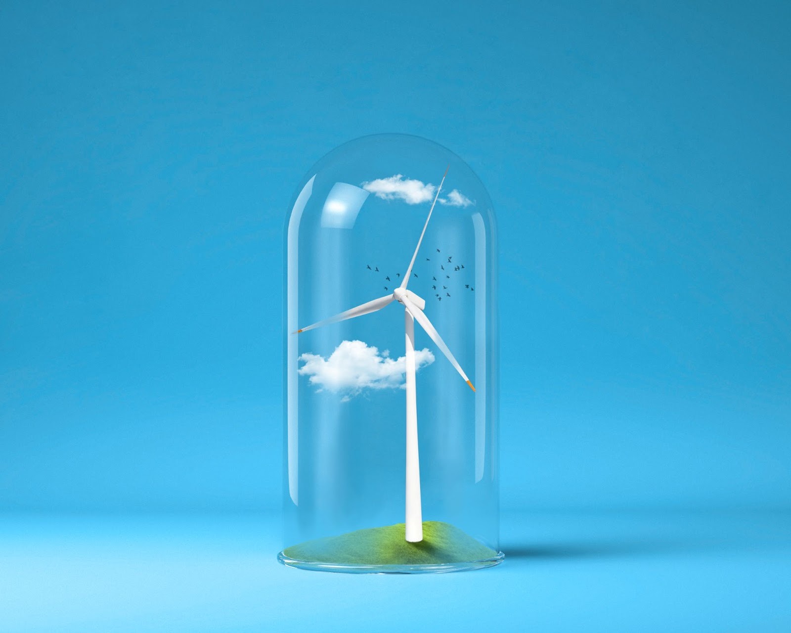An illustration of the net-zero concept, showing a balanced state of CO2 emissions and removal.