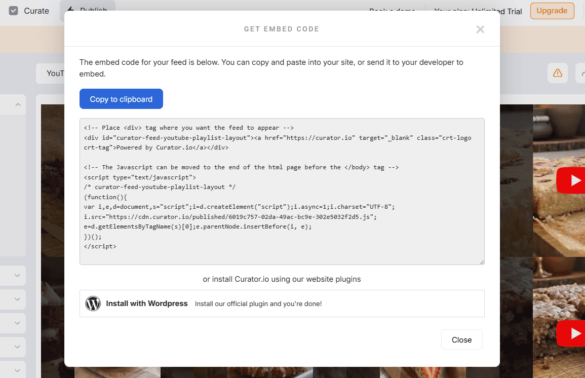 get embed code for youtube shorts feed