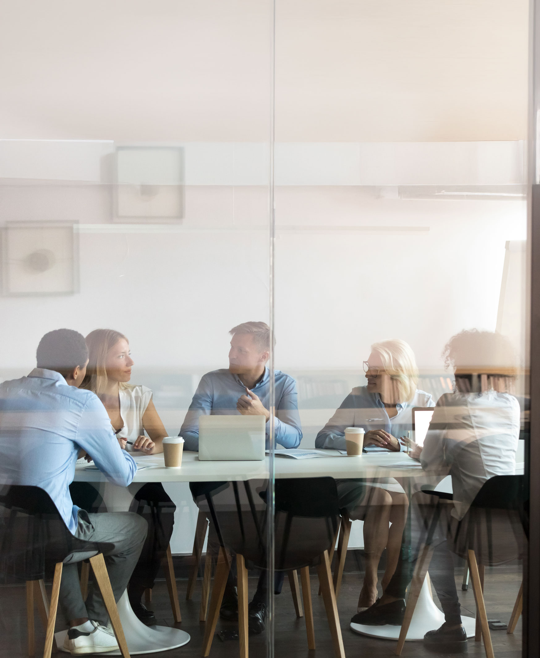 Woman standing on the balcony
