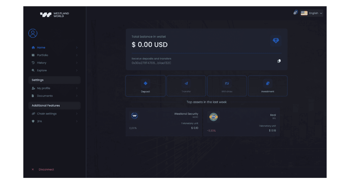Clario dashboard showing balance, daily spending limit, savings plans, and real-time expense tracking in a modern interface.