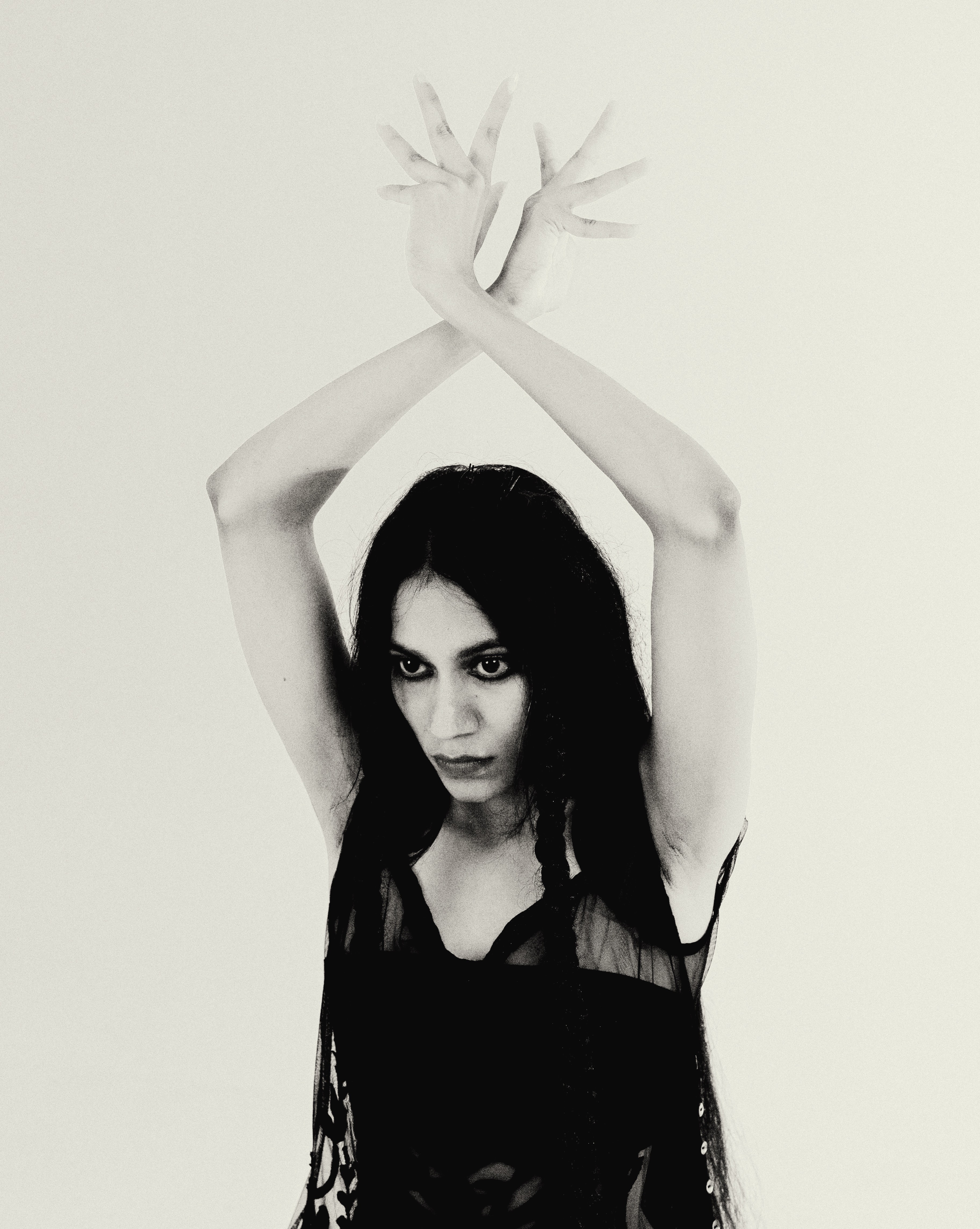 Striking Red Portrait