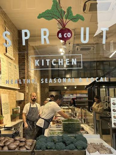 Sprout & Co restaurant interior in Dublin