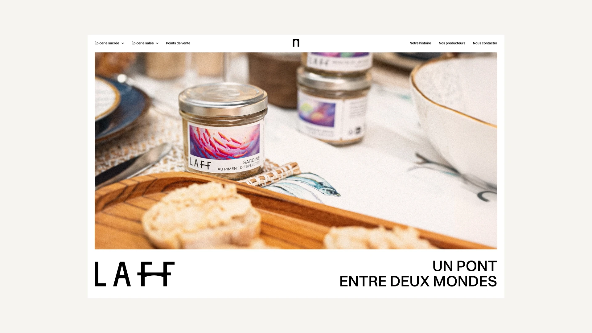 Exemple d'application d'une direction artistique sur des produits alimentaires, sites internet.