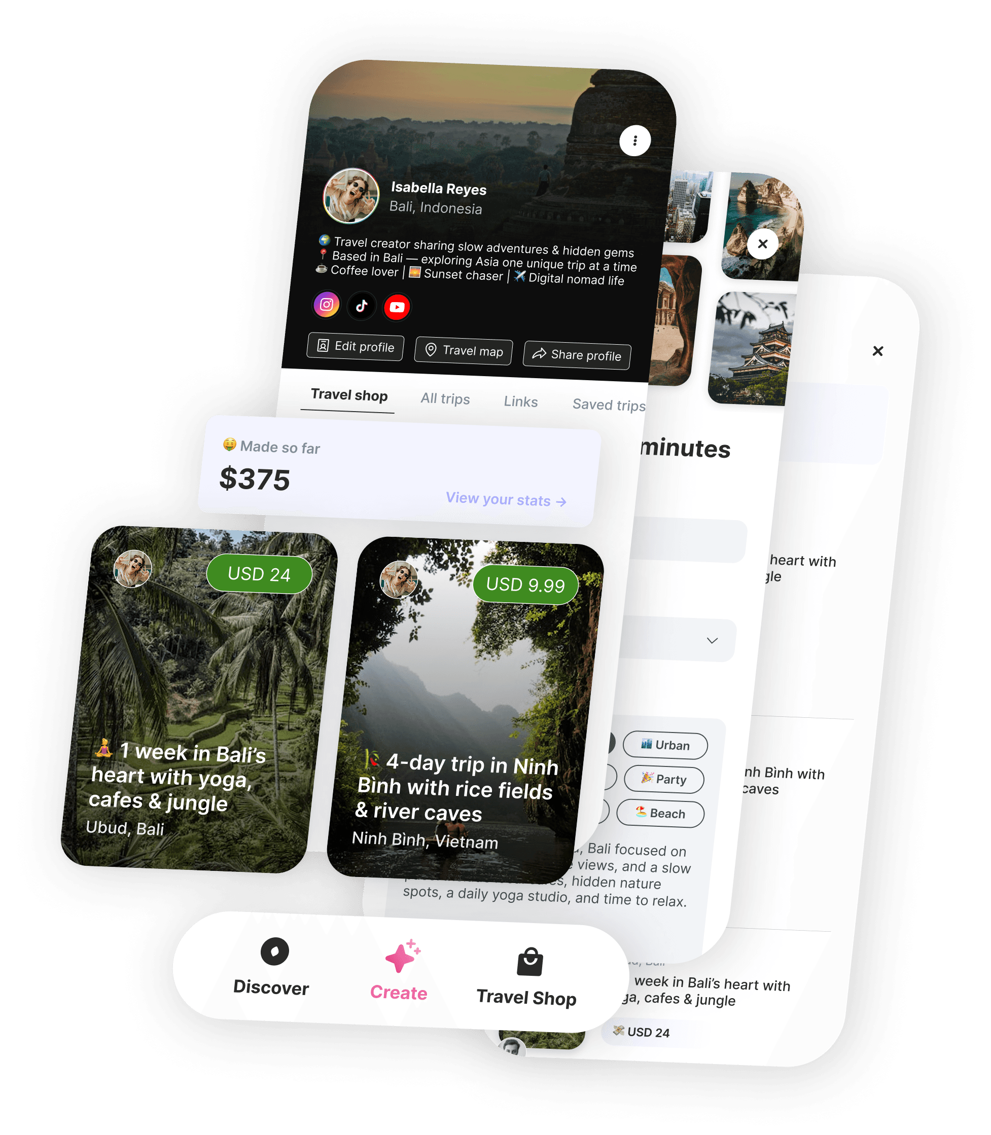 Tripmix app product preview
