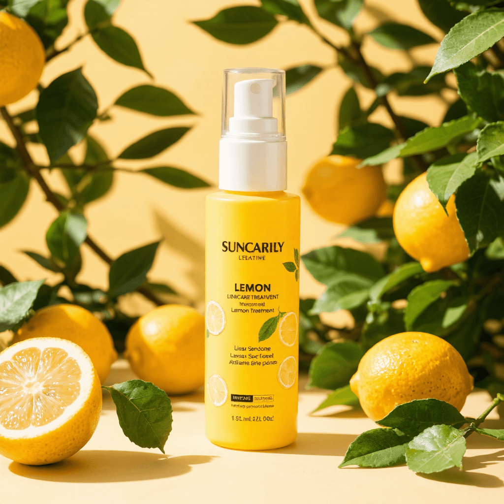 product photography of a bottle of skincare treatment