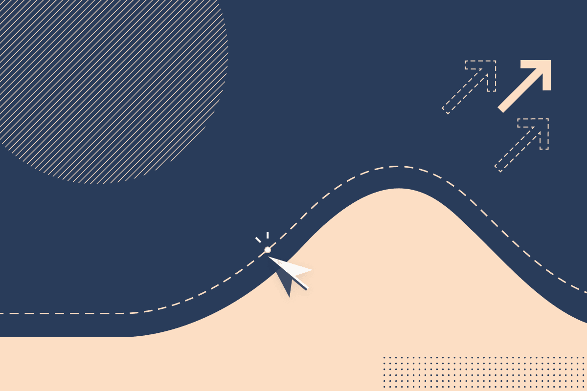 An illustration of an adoption curve with a cursor icon pinpointing the early adoption stage