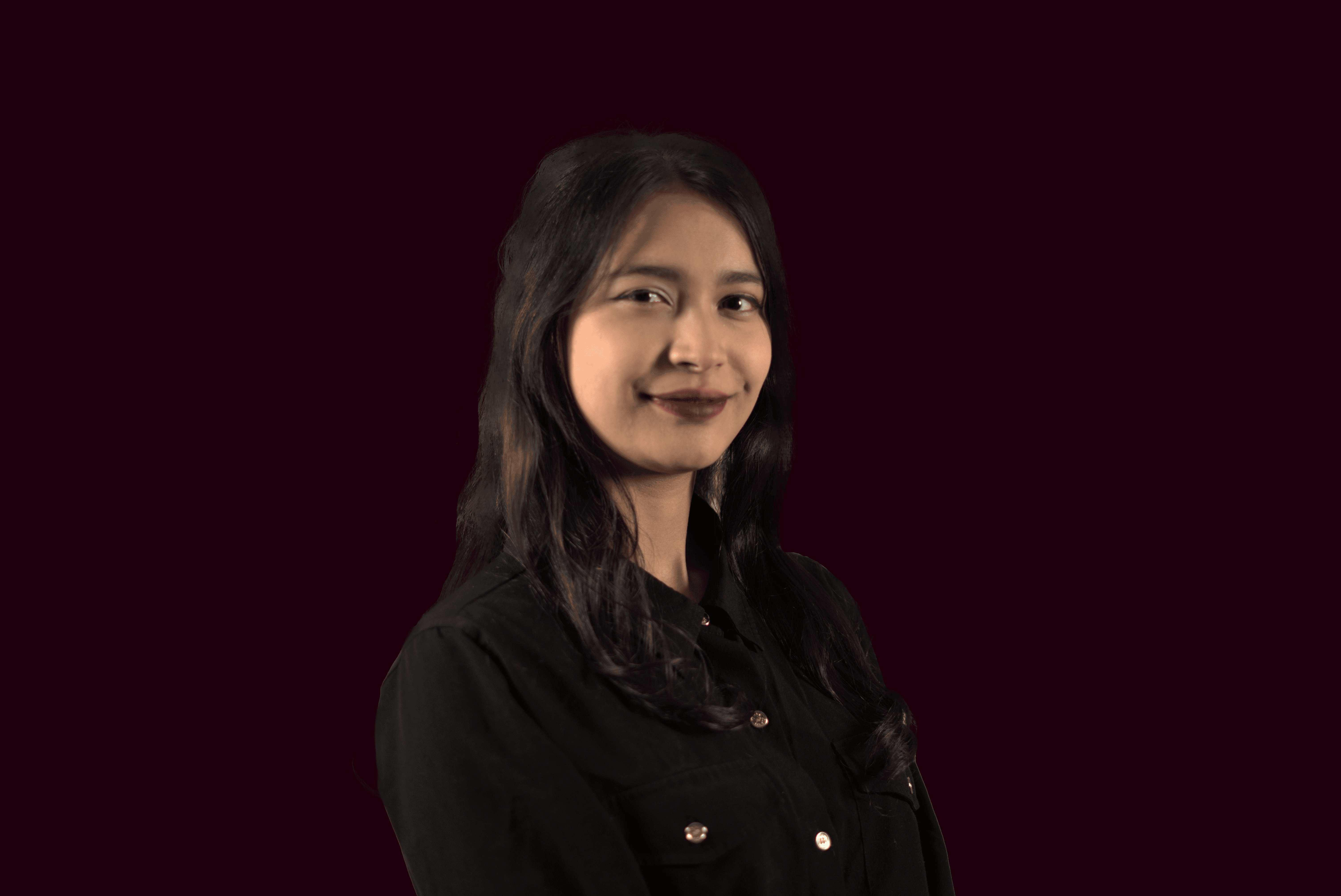 Woman with color palette