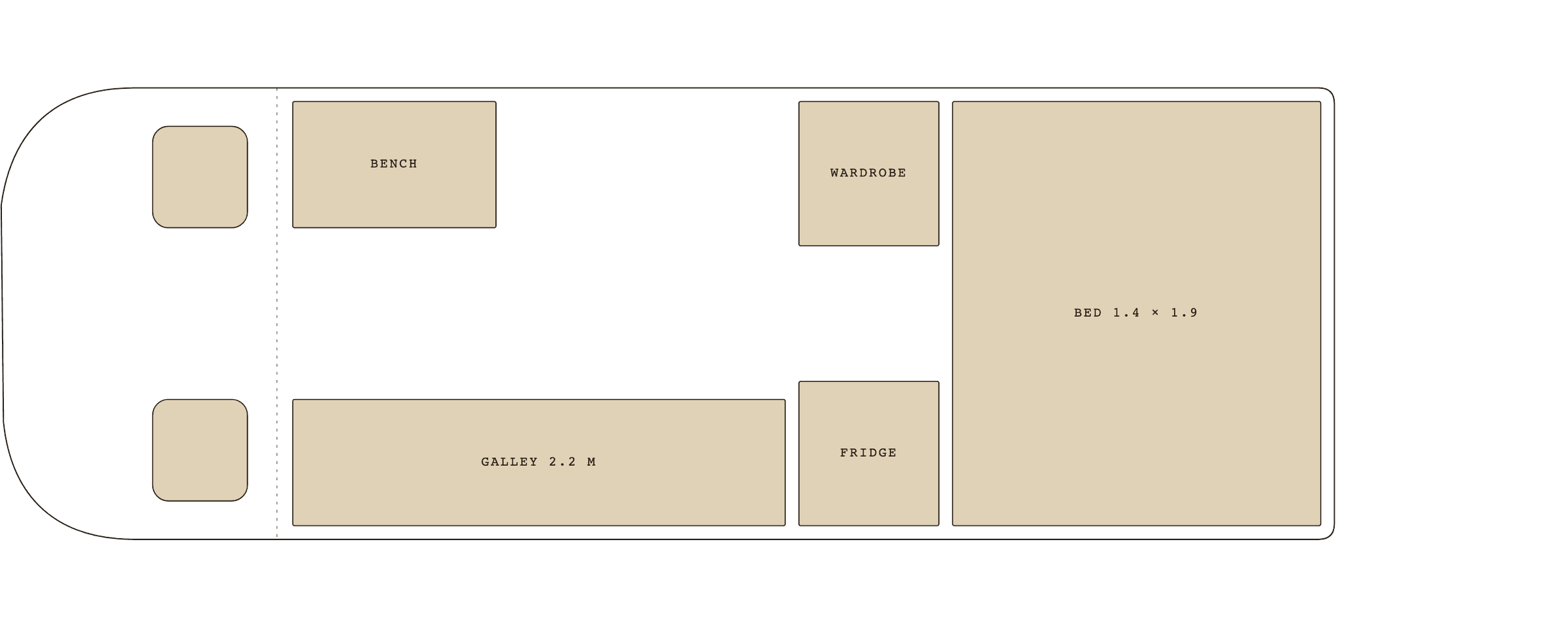 Floor plan of Marram