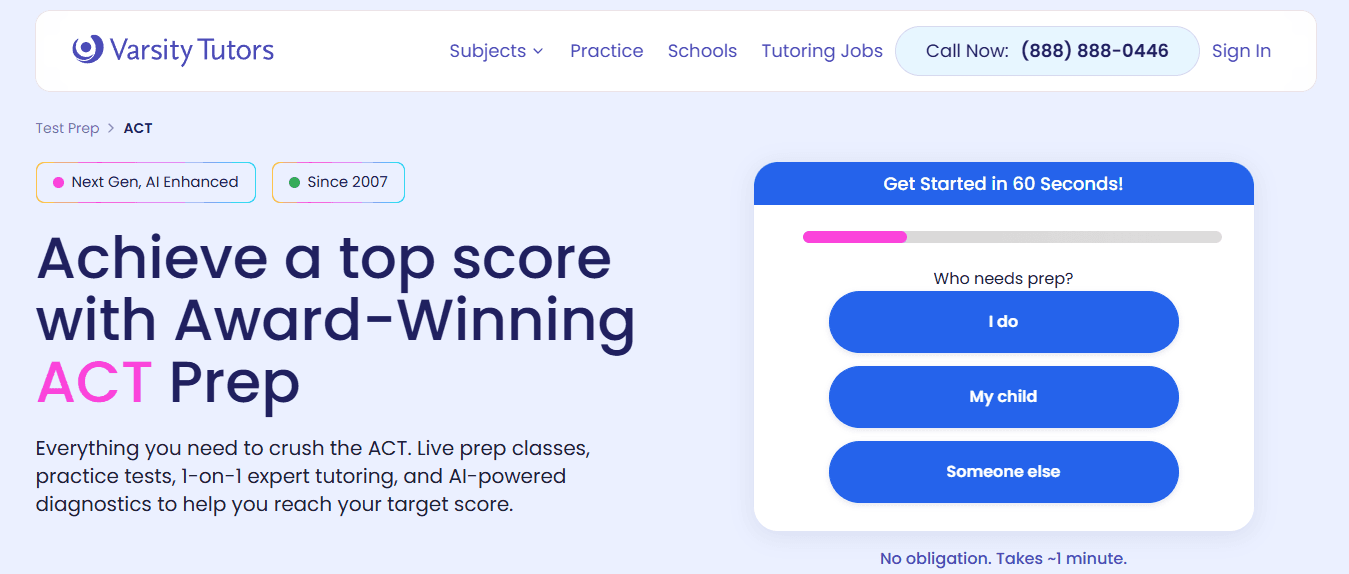  Varsity Tutors ACT Prep