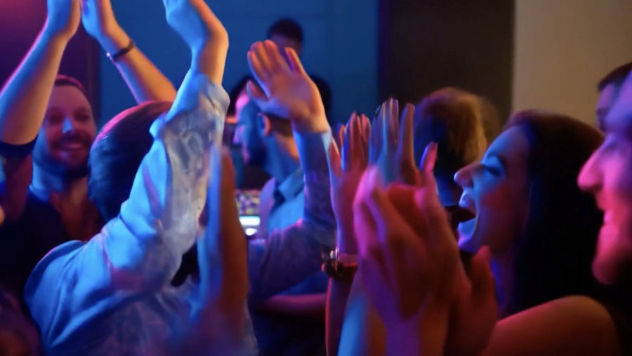 Ontario wedding dance floor erupting as the music peaks with NightStyle DJ