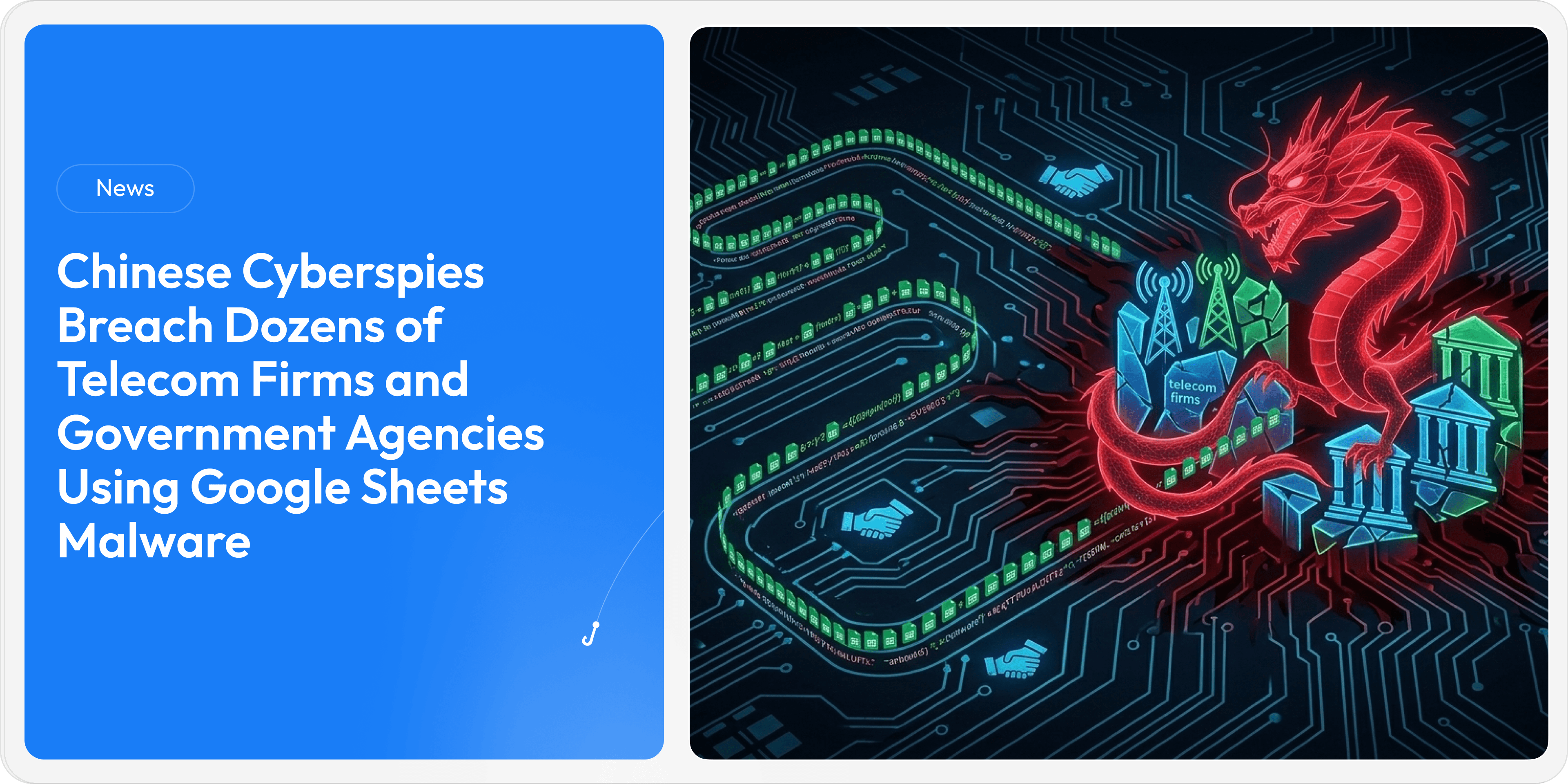 Chinese Cyberspies Breach Dozens of Telecom Firms and Government Agencies Using Google Sheets Malware