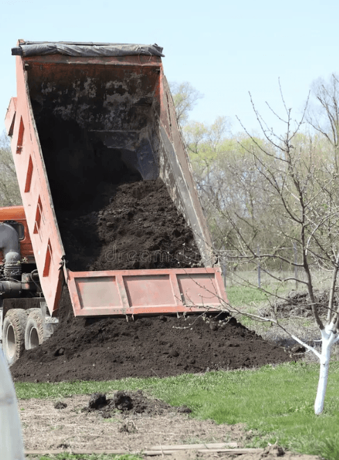 hauling and offloading soil