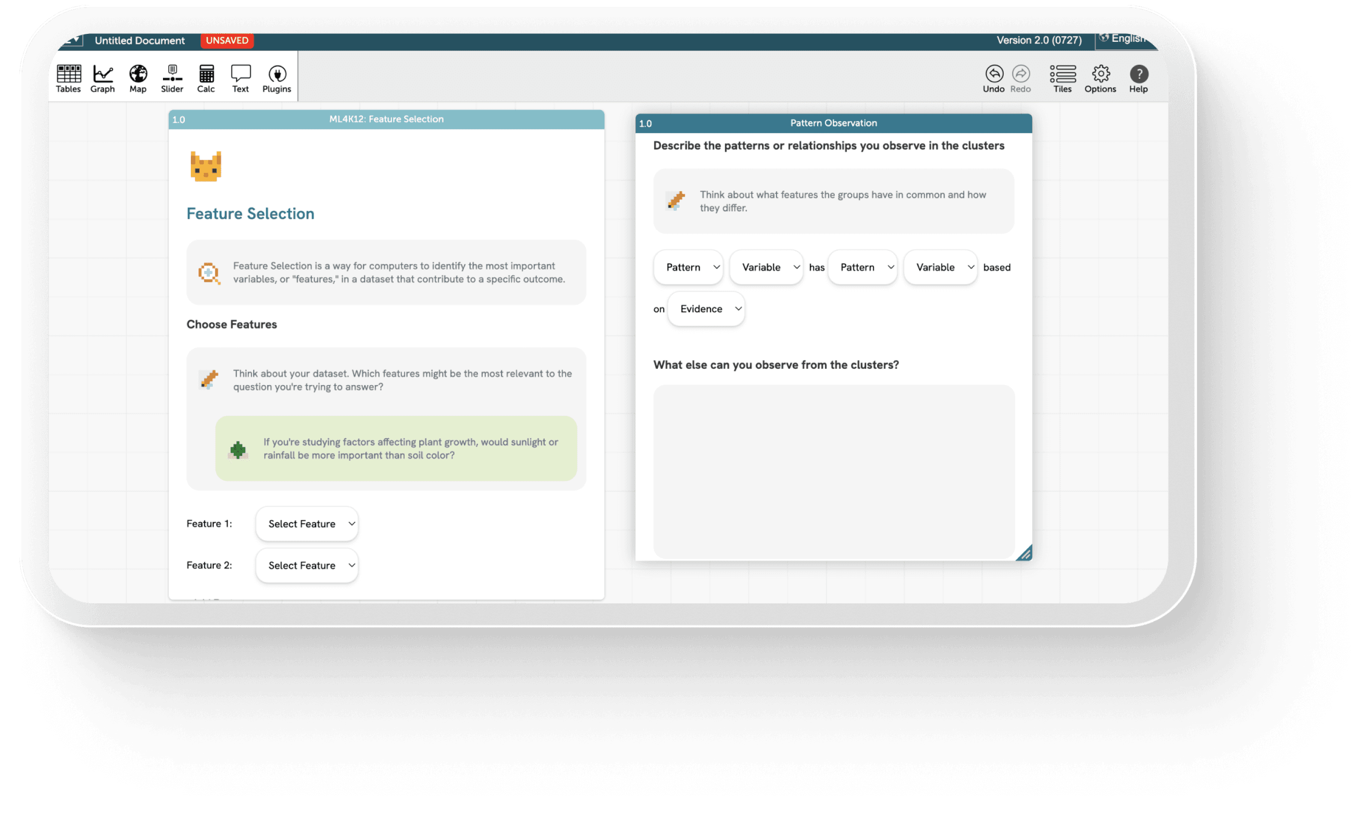 Laptop showing Bloomy UI