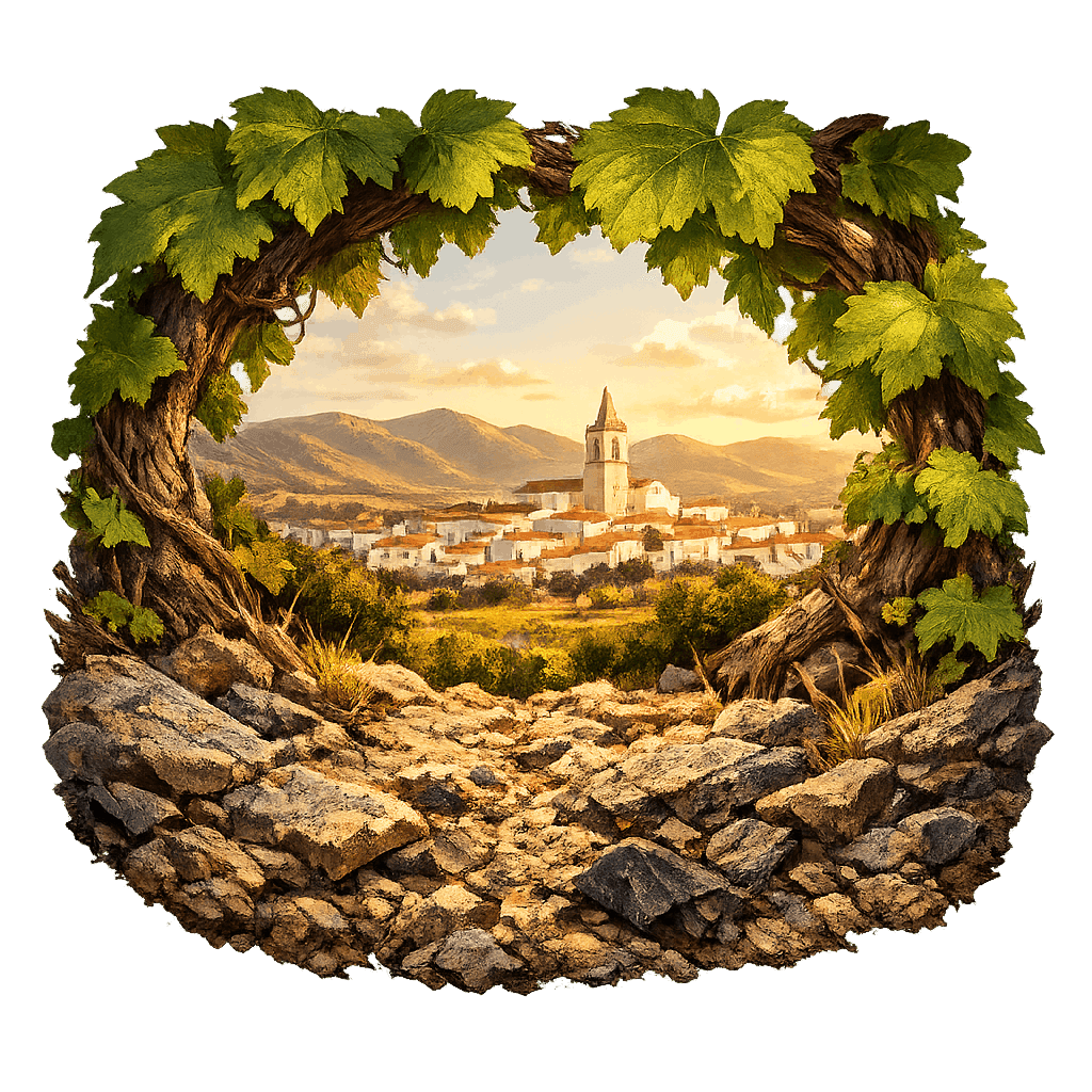 Detailed graphic of the Vidigueira wine region.