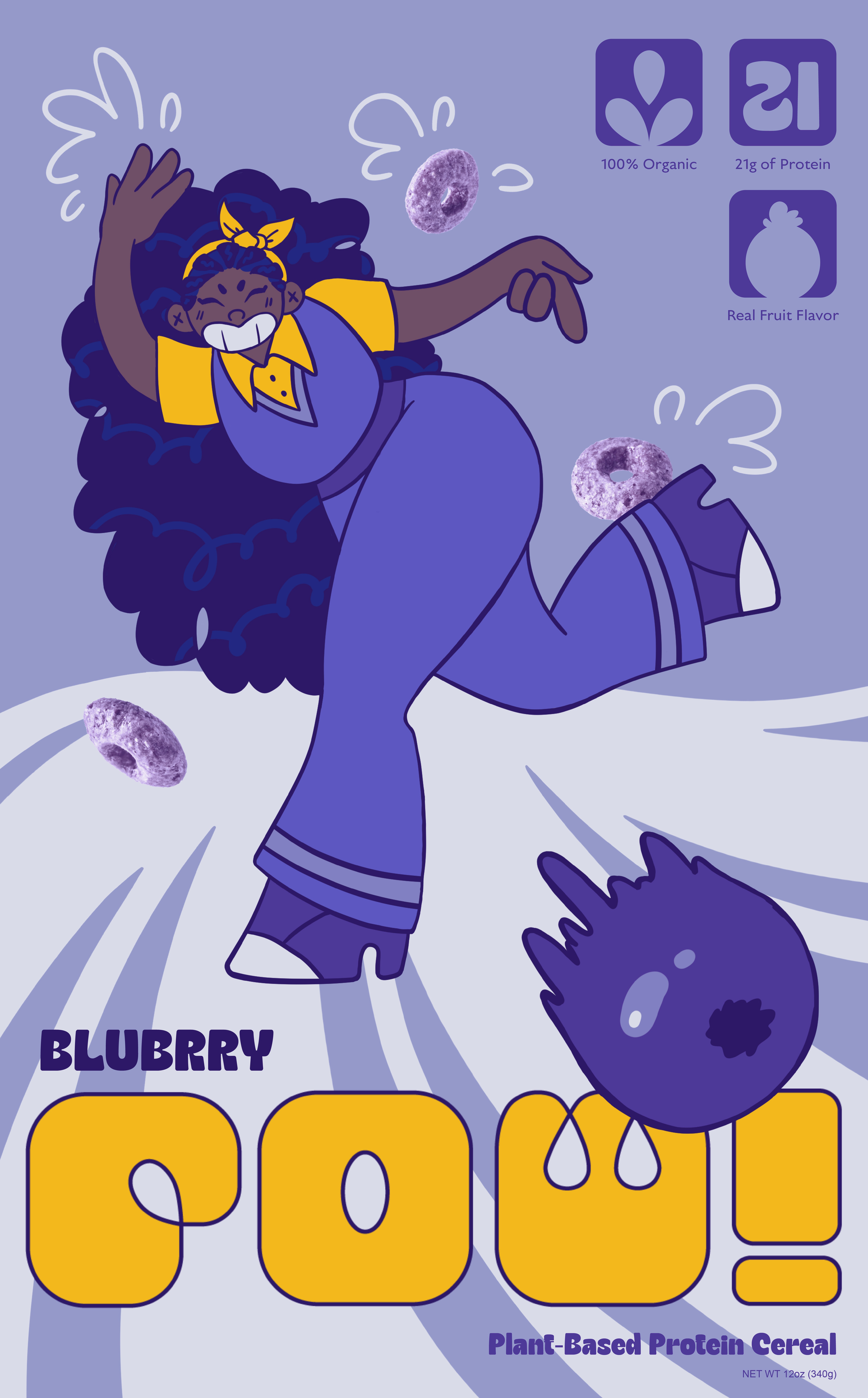 POW Cereal Illustration