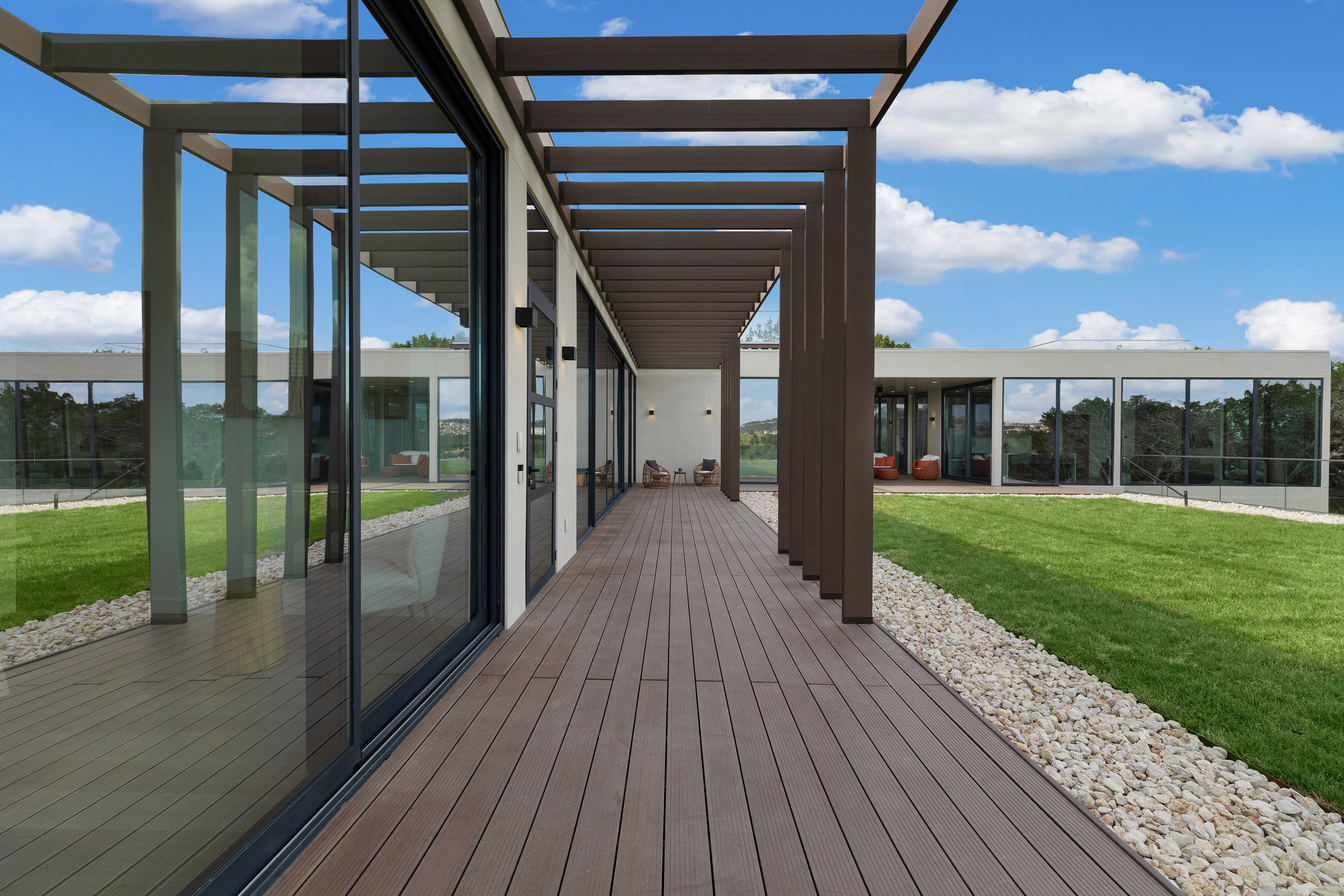 an abstract painting of a brown and black swirl