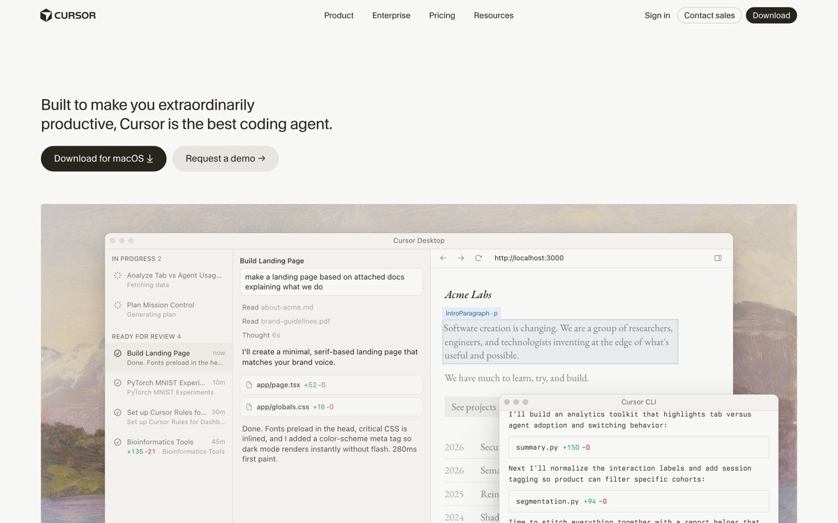 Best AI Coding Agent UX with Cursor