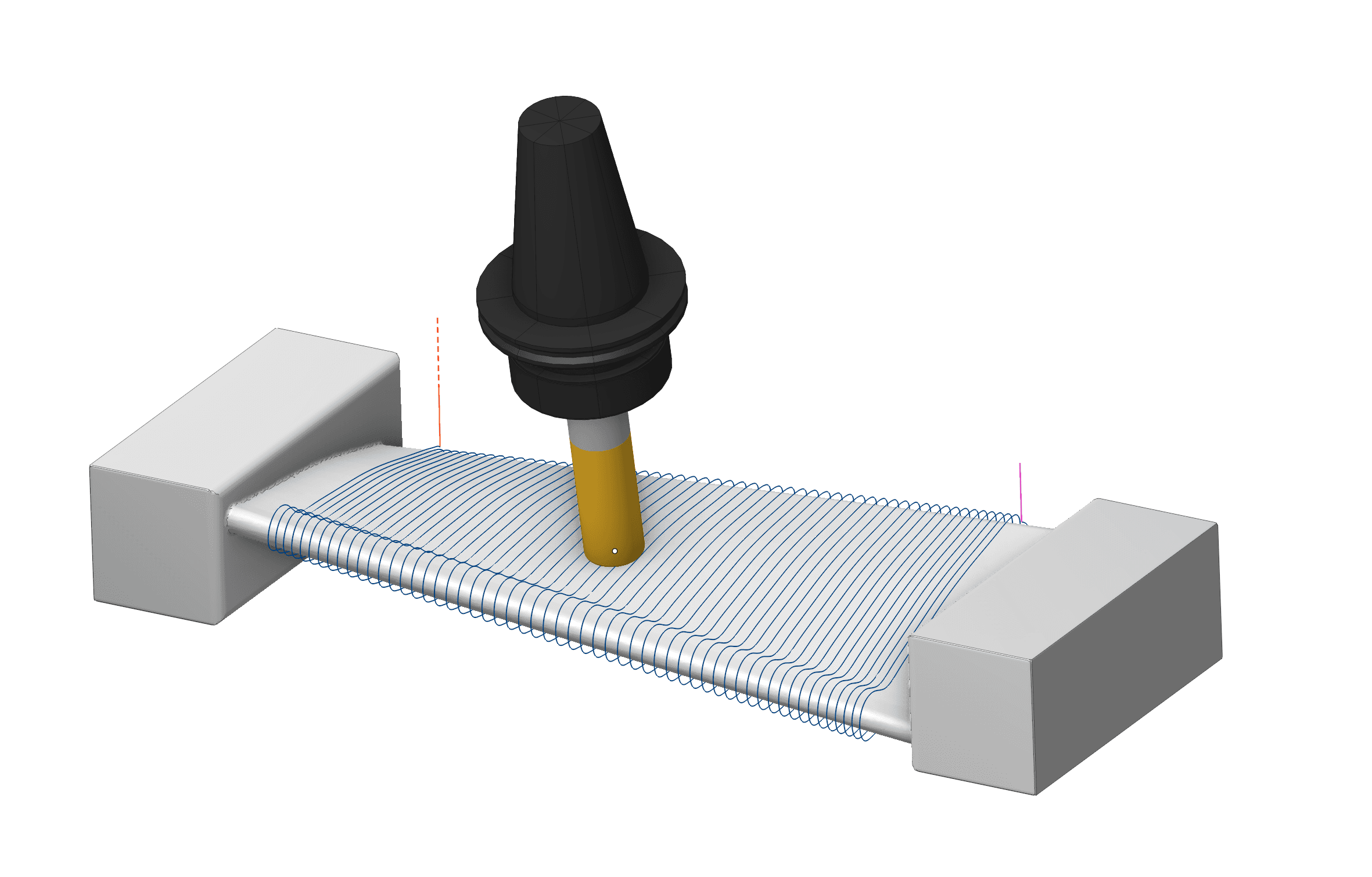 Parcours d’usinage multi-axes d’une pale avec la nouvelle opération Blade Machining d’ENCY 3.0.