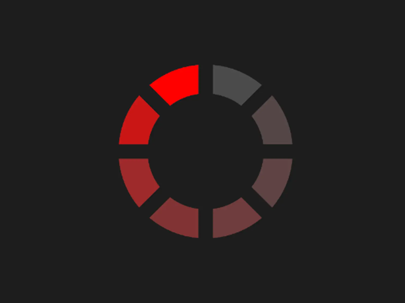 Red segmented loader illustration