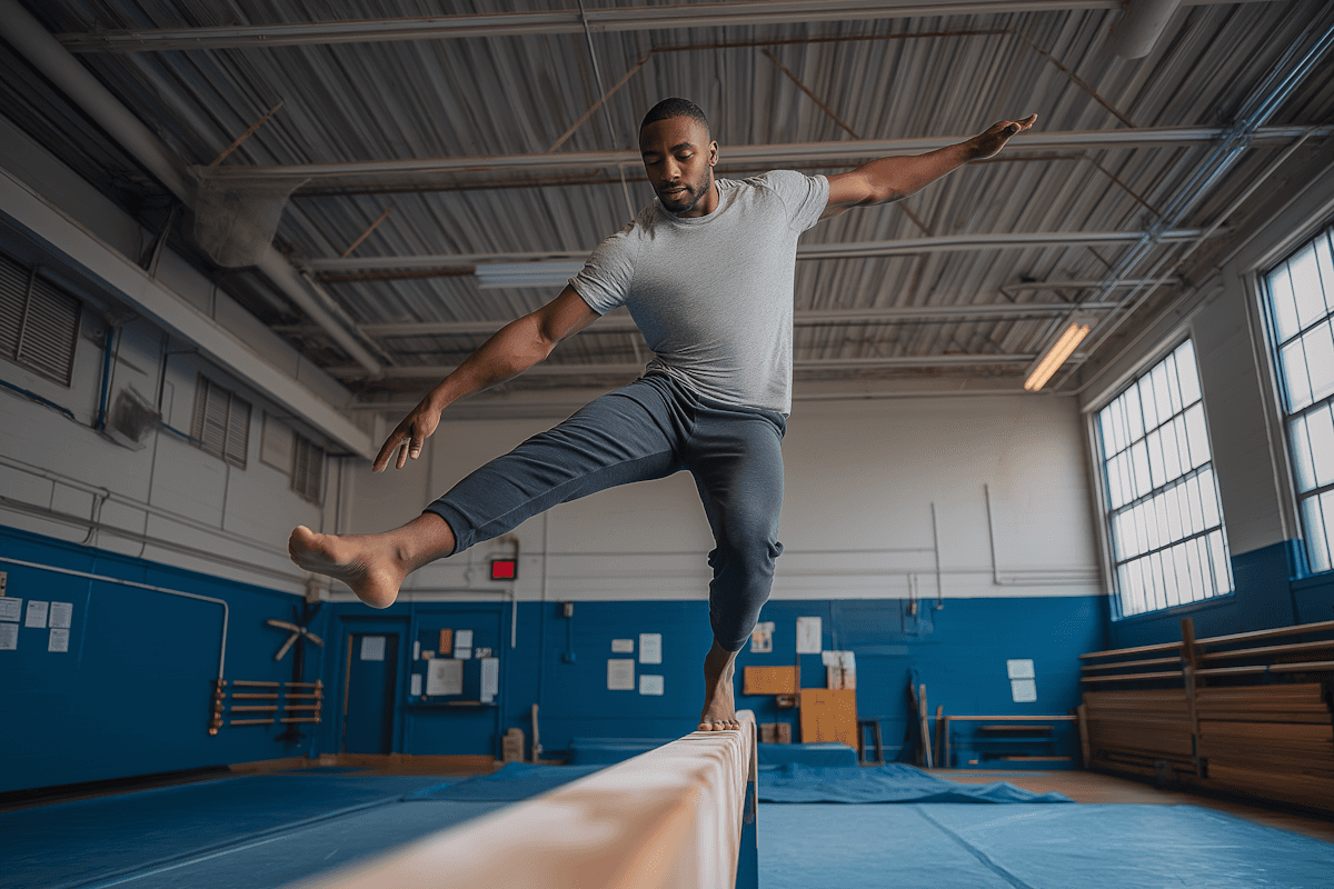 Woman lifting weights in a gym