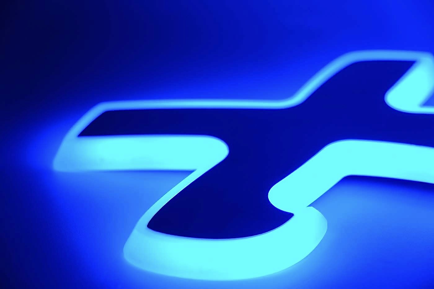 Detail LED diod ve světelné reklamě