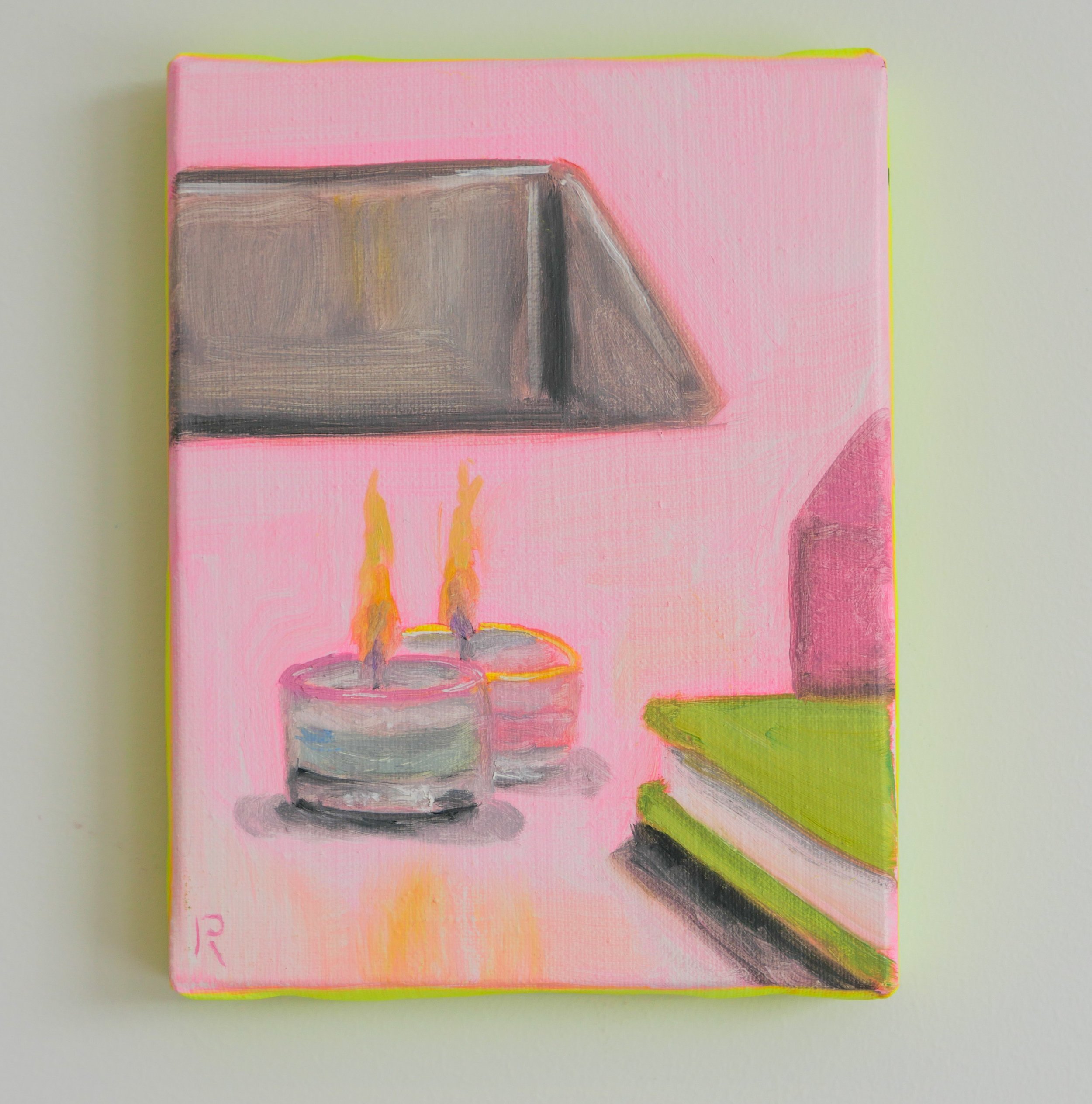 En la Espera-Triptych III, Oil on linen canvas, 18 x 14 cm // 7 x 5.5 in
