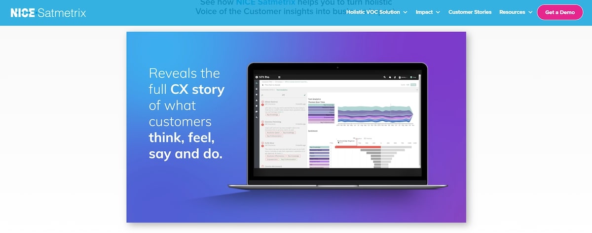Customer experience management software: NICE Satmetrix