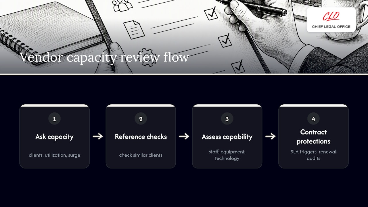 Vendor operational capacity review flow
