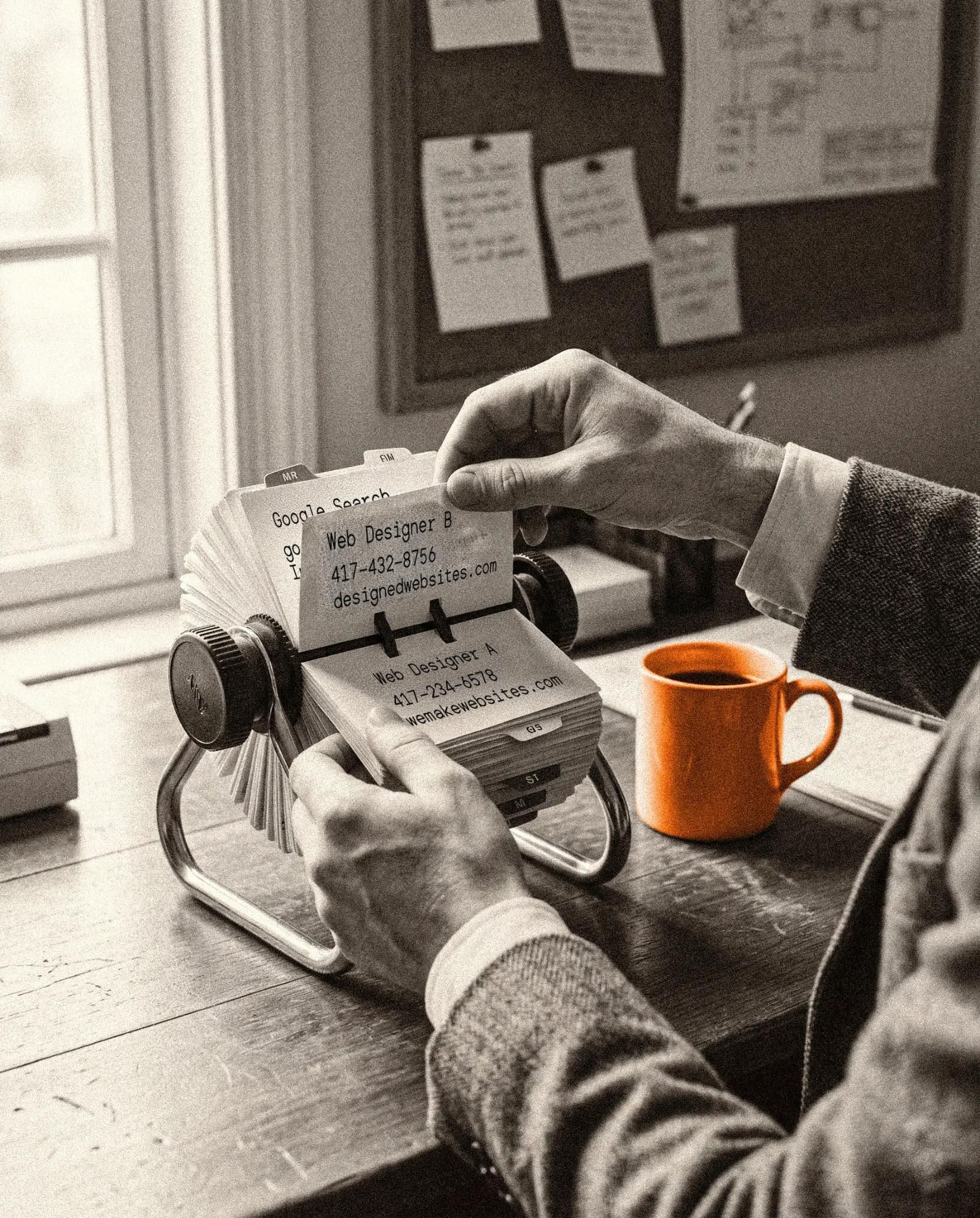 Rolodex of web designers