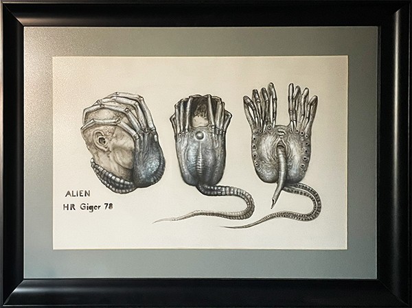 Giger's Alien 78 face hugger reproduction