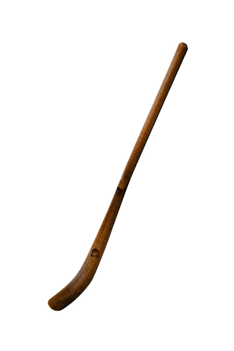 the bamboo scoop.