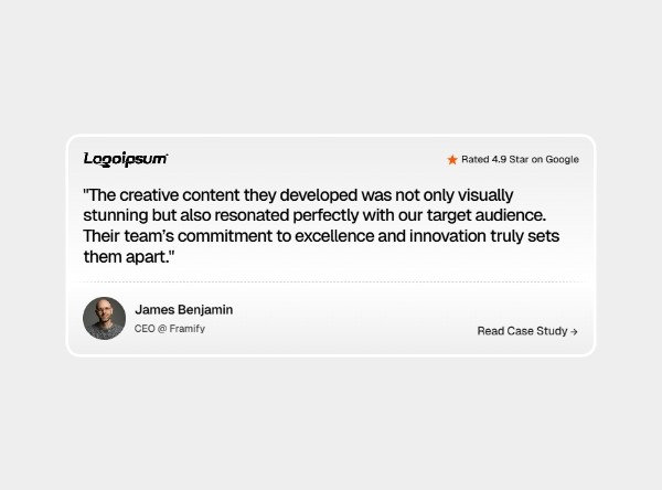 Framer Testimonial Card Component