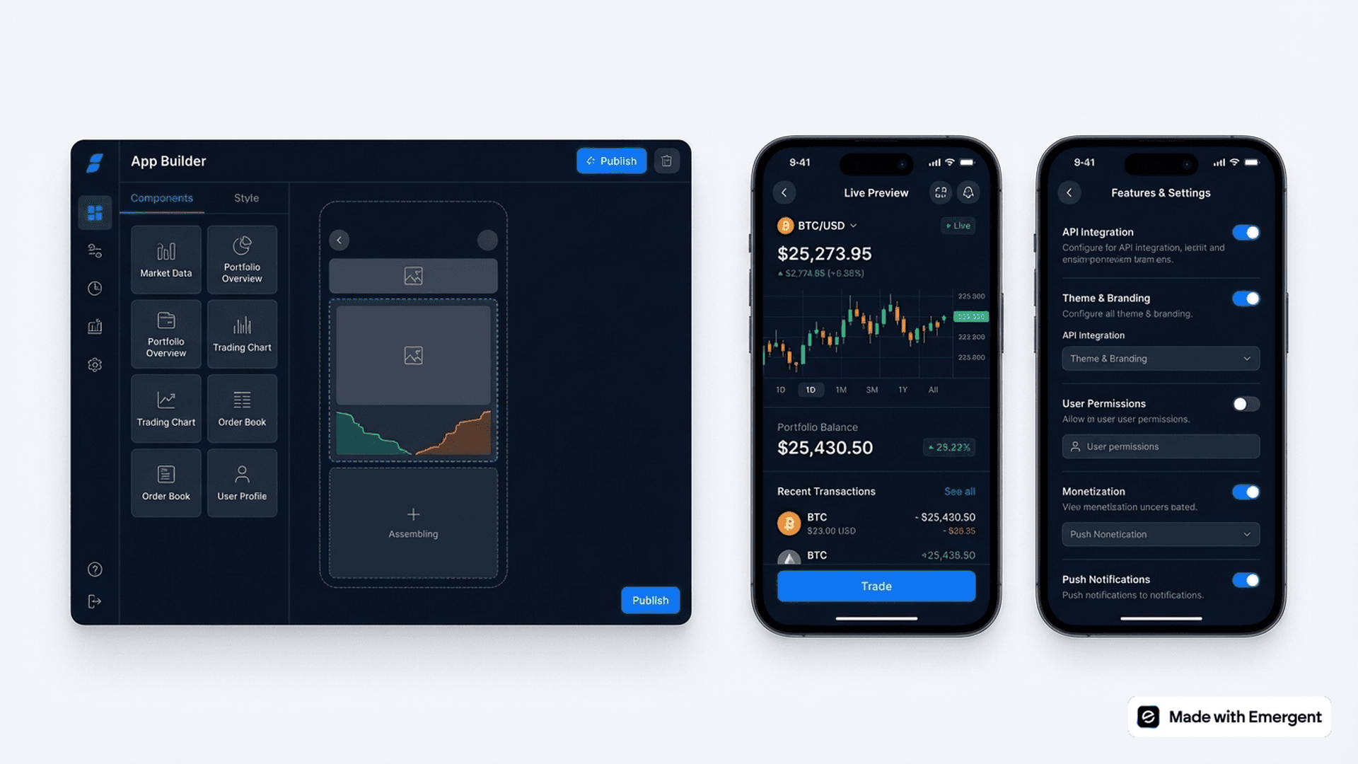 Cryptocurrency Trading App Made With Emergent