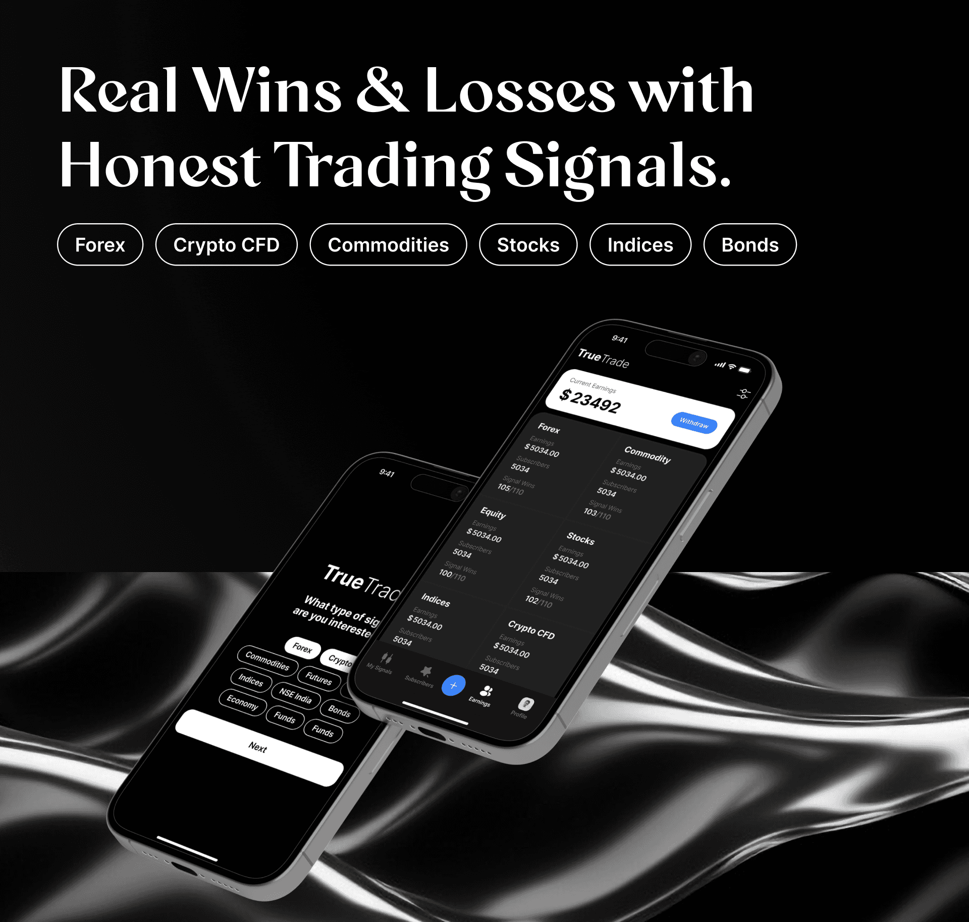 TrueTrader App | Real Wins & Losses with Honest Trading Signals