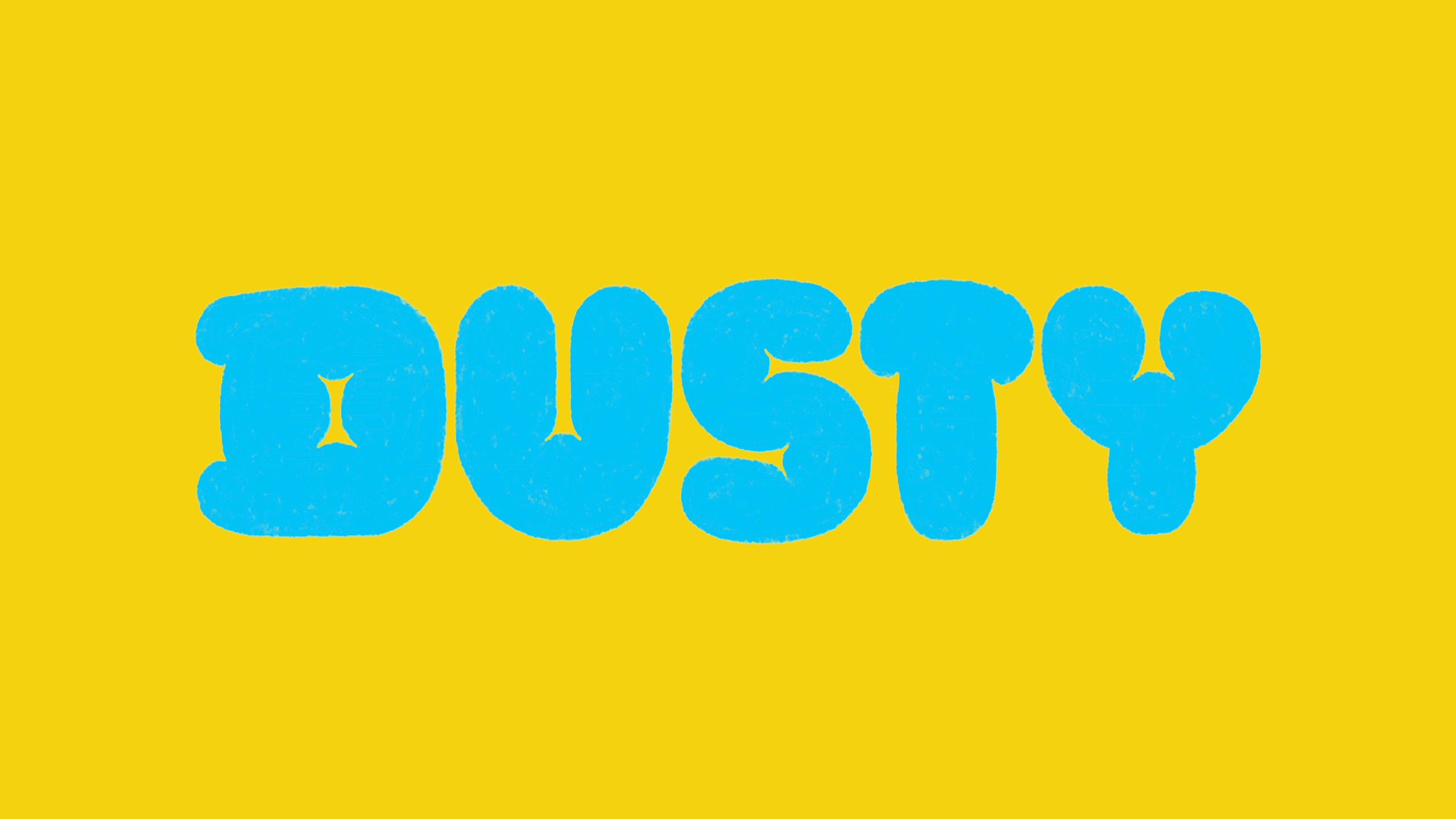 A hand holds a dark gray plush toy with blue fringe and a smiling face, surrounded by a teal plush toy and a yellow star-shaped plush toy, all against a plain white background. The text in the top left corner reads, "Dusty and his friends are functional, adorable cleaning helpers for children to engage and have fun with!"