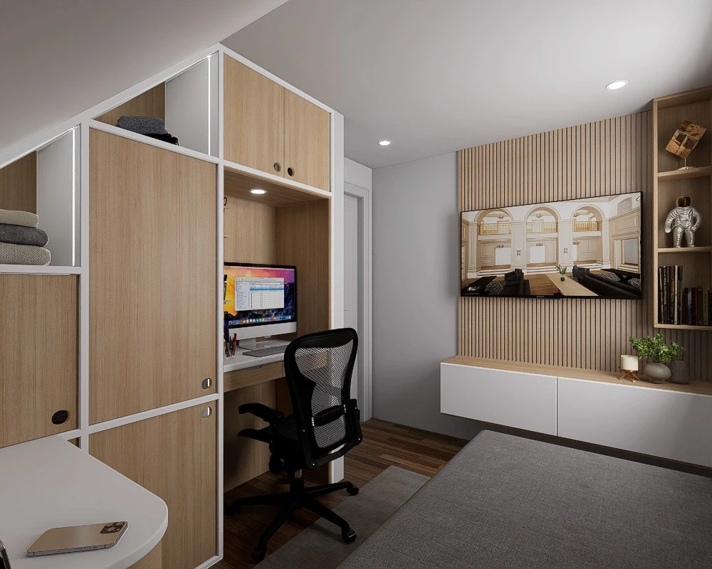 Guest Bedroom Built-In Render