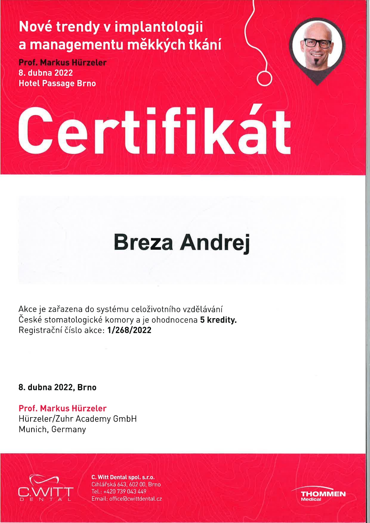 Andrej Breza - Nové trendy v implantológii