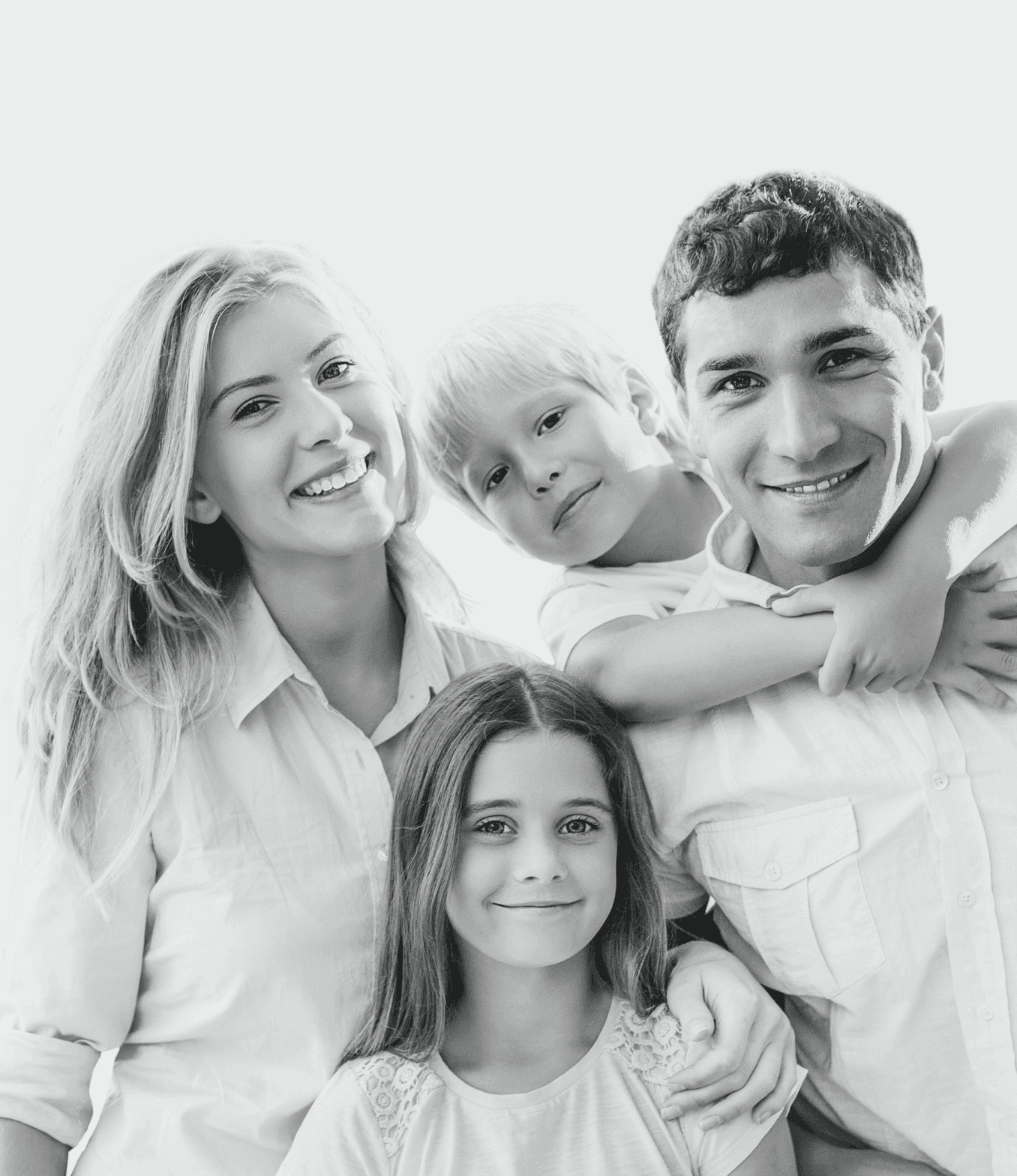 Family image black and white