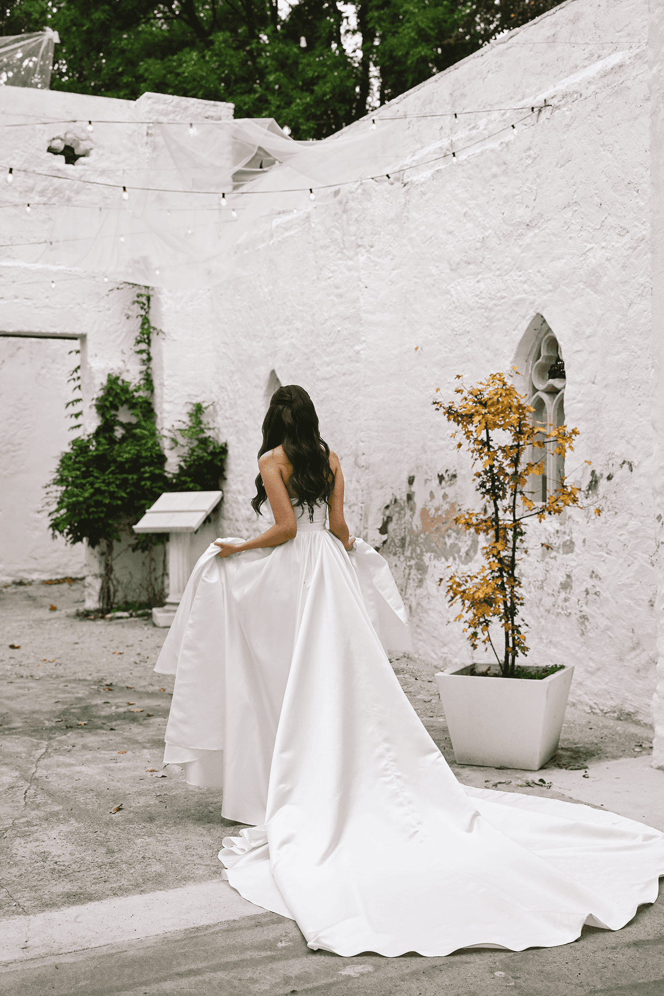wedding rings on table