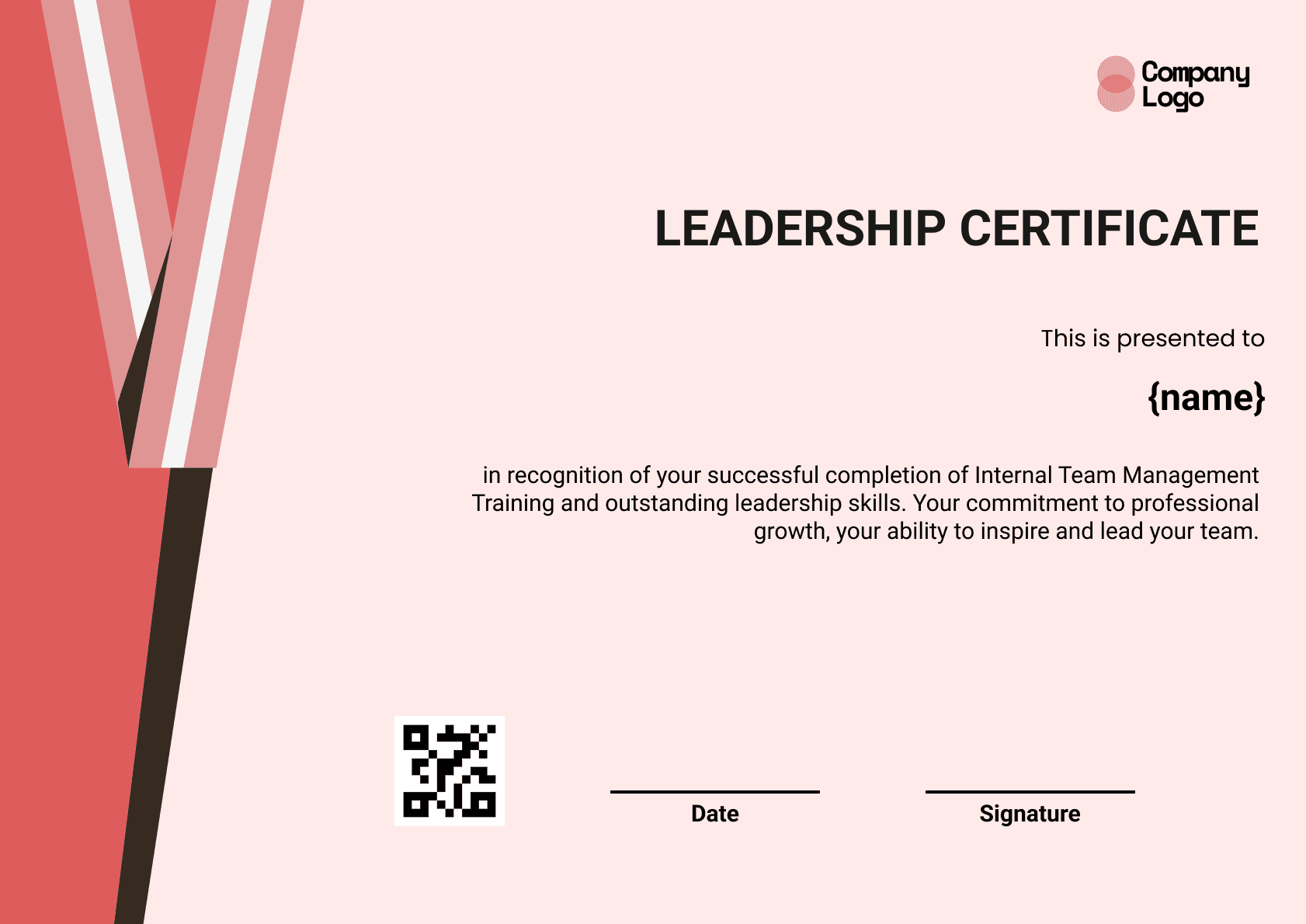 Wauld - Professional and attractive green recognition badge template