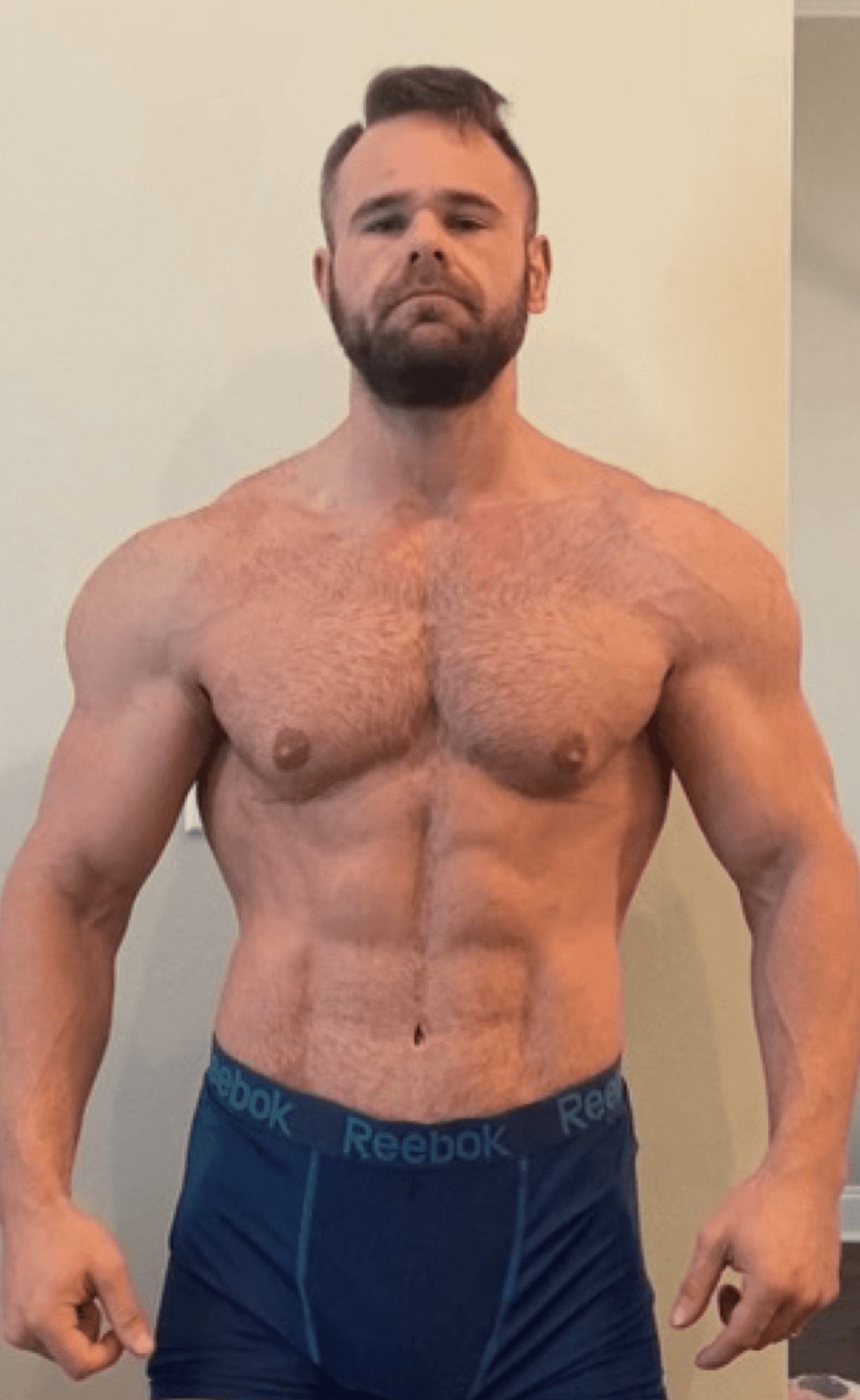 William Riley after significant fat loss and body recomposition through personalized online fitness training