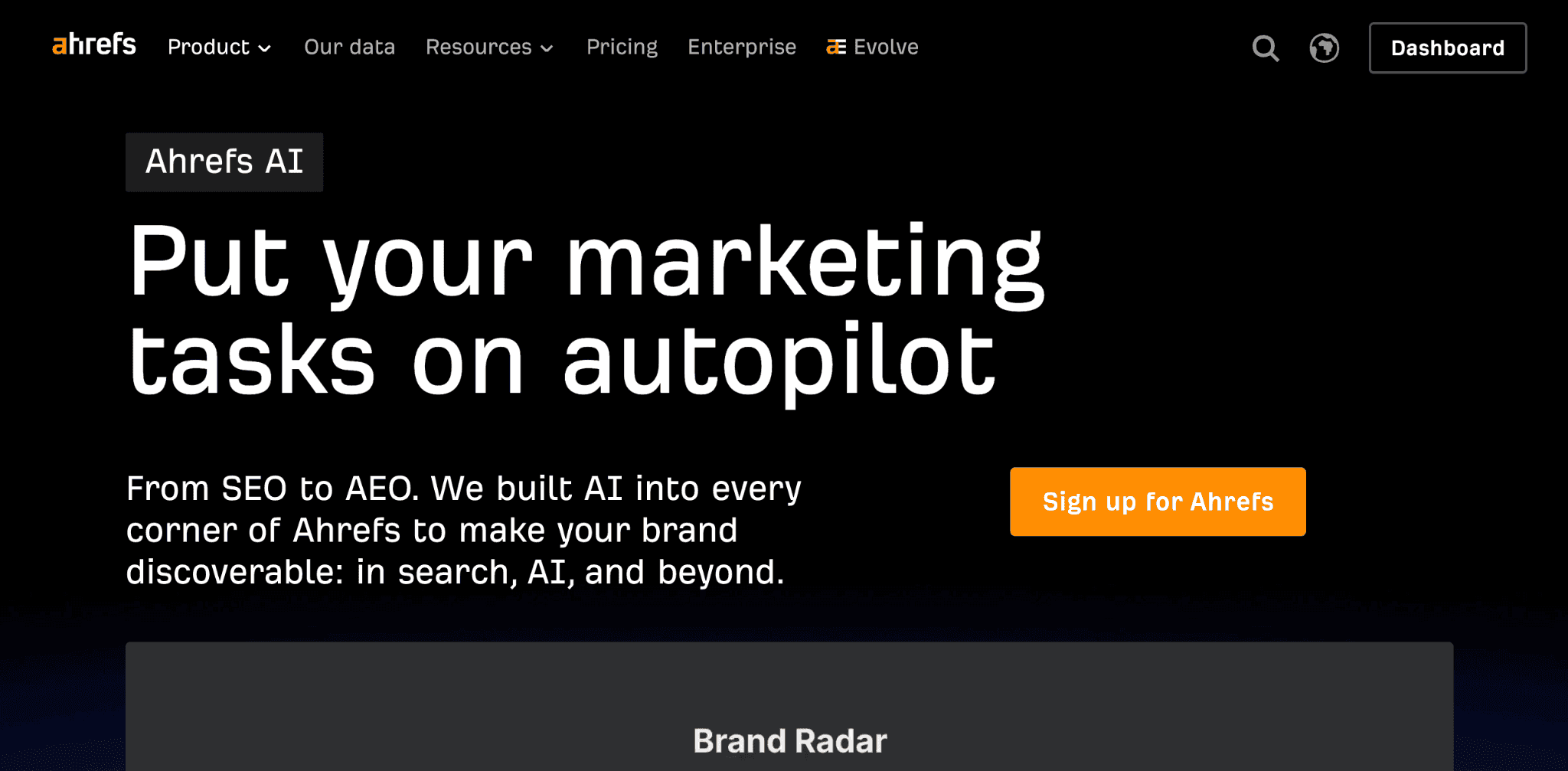 Ahrefs Brand Radar: Best for Market Research Without Prompt Setup