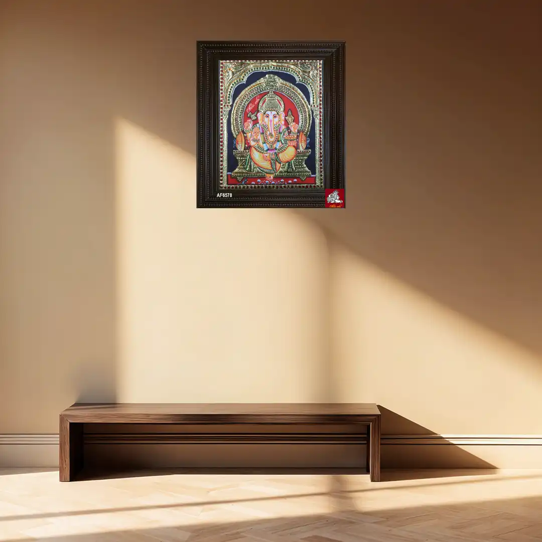 Tanjore painting of Lord Ganesha