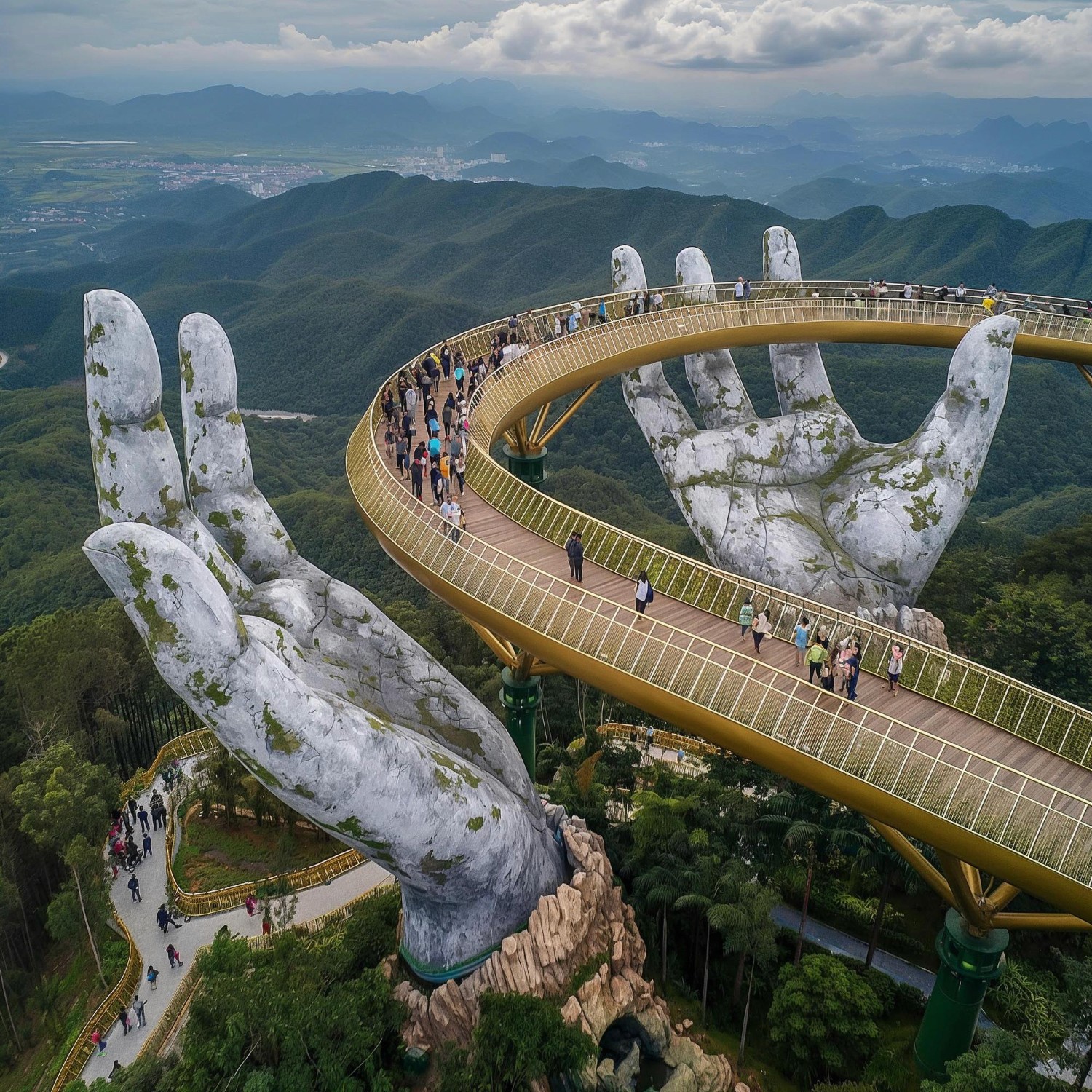 a group of tall buildings sitting next to each other