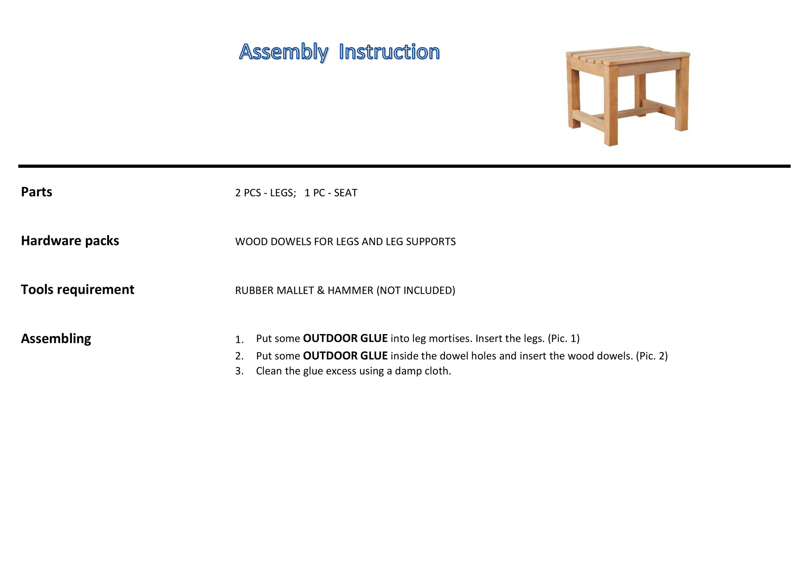 assembly instruction