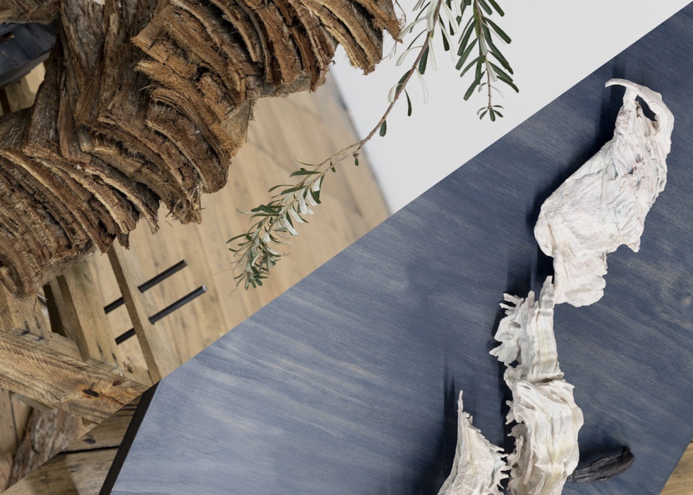 Alvin Darcy & Brodie Ellis, Where Stone Meets Sky, 2024, Installation detail, MADA Gallery, Monash University.