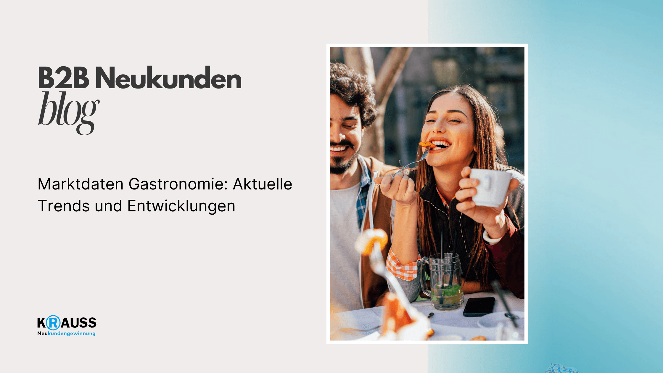 Marktdaten Gastronomie: Aktuelle Trends und Entwicklungen