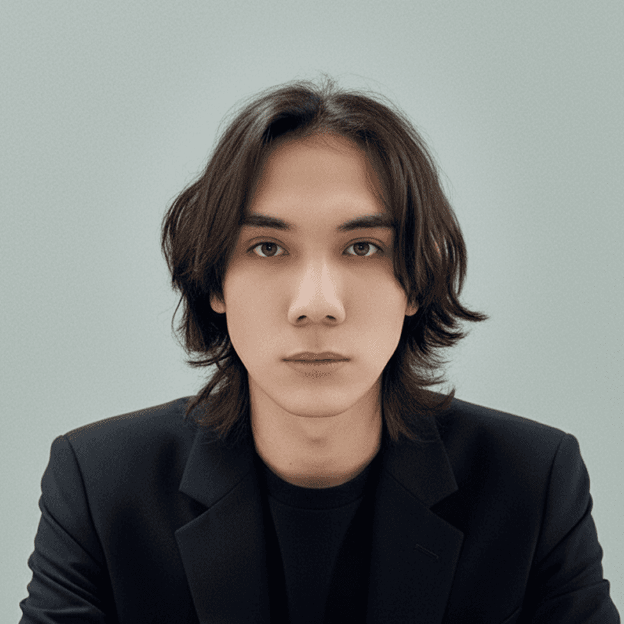 Photo of Dias Fomovich, visual and product designer building web and mobile products. From portfolio website d3esee.com