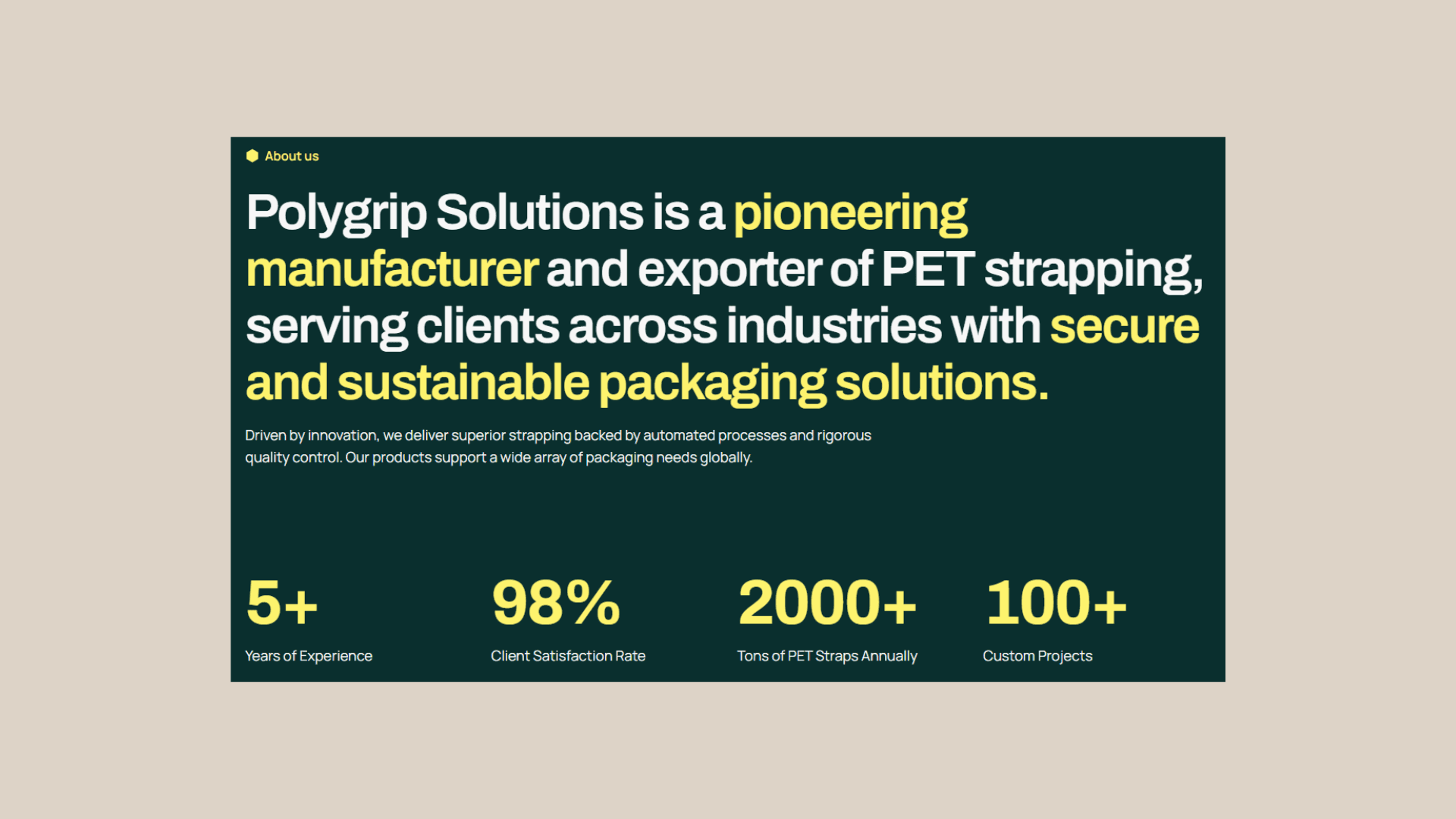 A mockup of screenshot from website